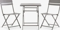 ABORGEnsemble bistrot ABORG l60xL60 sable foncé