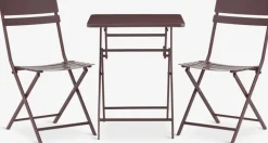 ABORGEnsemble bistrot ABORG l60xL60 aubergine