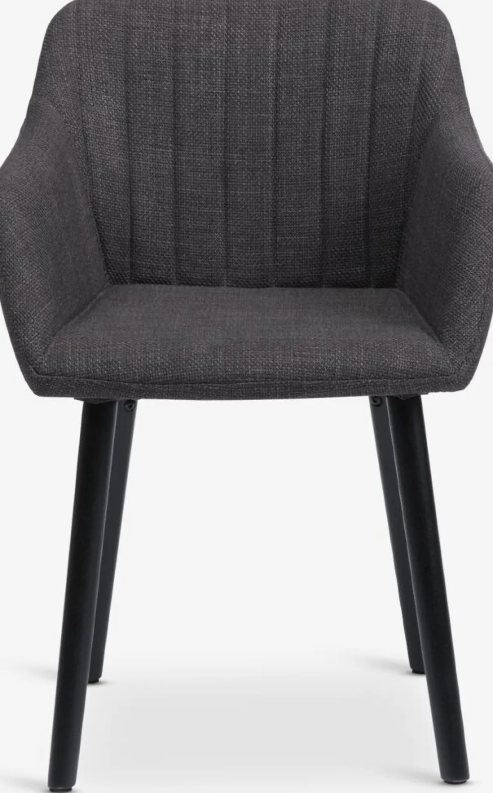 ADSLEVChaise ADSLEV tissu gris anthracite/noir