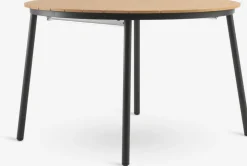 AKTIVEN + GLOMFJORDAKTIVEN L118/168 table naturel + 4 GLOMFJORD chaises