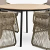 AKTIVEN + STORDALENAKTIVEN L118/168 table + 4 STORDALEN chaises naturel