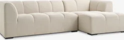 ALLESECanapé ALLESE méridienne droite tissu beige