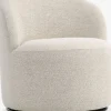 ANDRUPFauteuil lounge ANDRUP pivotant tissu beige