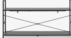 ASTRUPMeuble TV ASTRUP 1 tablette noir