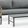 BAMLEEnsemble lounge BAMLE 4,5 personnes séchage rapide gris
