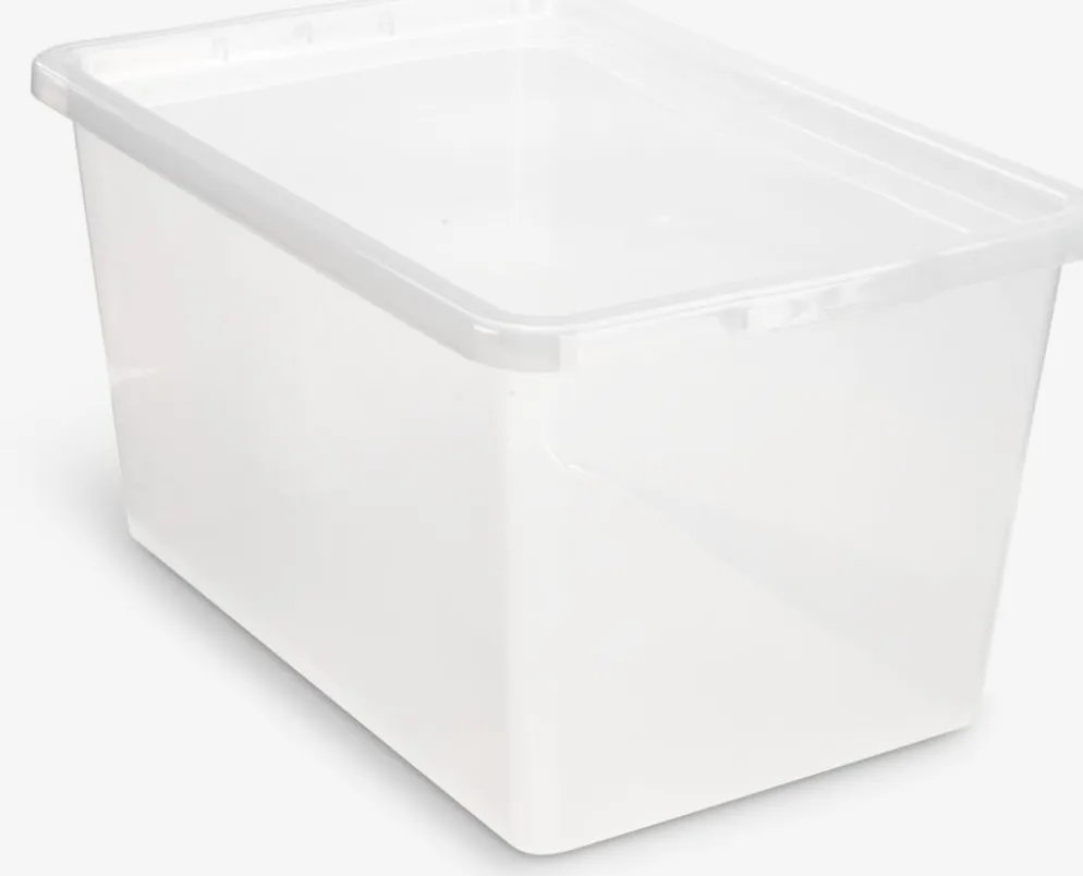 BASIC BOXBoîte de rangement BASIC BOX 52L a/couvercle transparent