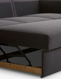 BEDSTEDCanapé convertible avec méridienne BEDSTED gris