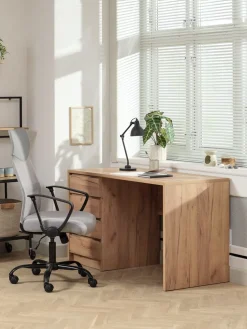BILLUMFauteuil de bureau BILLUM maille gris/noir
