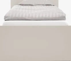 BILLUNDLit avec rangement BILLUND 90x200 coloris travertin/beige