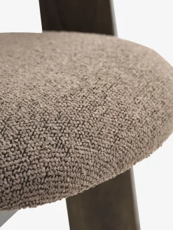 BOVRUPChaise BOVRUP chêne foncé/tissu brun