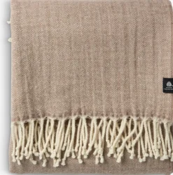 BRUNIAPlaid en laine BRUNIA 130x170 beige