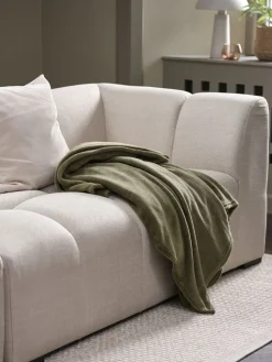 DRAGEHODEPlaid en polaire DRAGEHODE 140x200 olive foncé