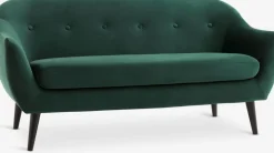 EGEDALCanapé EGEDAL 2,5 places velours vert