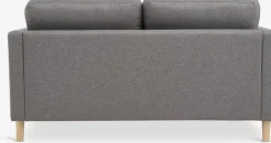 FALSLEVCanapé FALSLEV 2 places tissu gris