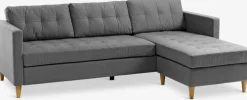 FALSLEVCanapé FALSLEV méridienne tissu gris