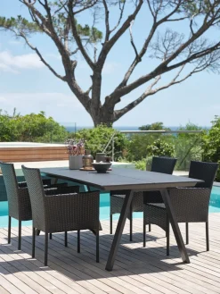 FAUSING + AIDTFAUSING L220 table + 4 AIDT chaises noir