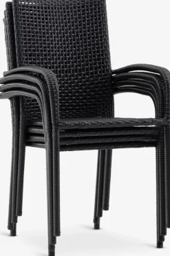 FUGLEBJERGChaise empilable FUGLEBJERG noir