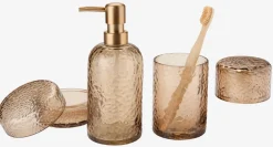 GENEVADBoîte de rangement GENEVAD Ø8xH10cm verre brun