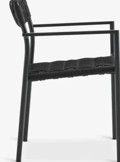 GOTHENBURG + TRILLEVALLENGOTHENBURG L120 table gris + 4 TRILLEVALLEN chaises noir