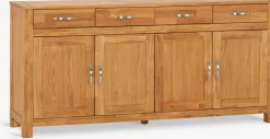 HAGEBuffet HAGE 4 portes 4 tiroirs chêne naturel