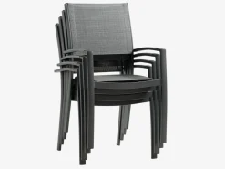 HAGEN + STRANDBYHAGEN L160 table + 4 STRANDBY chaises gris