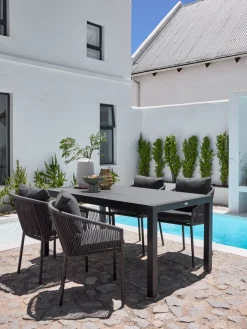 HAGENTable de jardin HAGEN l92xL160 gris
