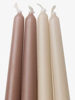 HEINOBougie HEINO H25cm beige/brun 4pcs/pqt