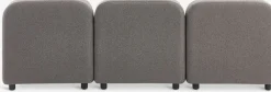 HELAGS + TANEEnsemble lounge HELAGS noir + TANE 3 personnes sable foncé