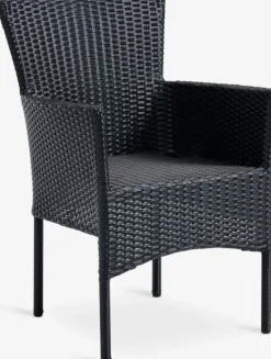HOBRO + AIDTHOBRO L70 table gris + 2 AIDT chaises noir