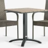 HOBRO + GUDHJEMTHY L60 table + 2 GUDHJEM chaises naturel