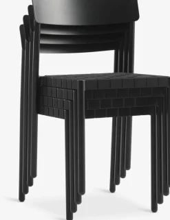 HOBRO + HAGLEBUHOBRO L70 table naturel + 2 HAGLEBU chaises noir