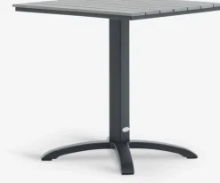HOBRO + TAGMARKHOBRO L70 table gris + 2 TAGMARK chaises noir