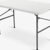 HOLMENTable pliante HOLMEN l62xL124 blanc