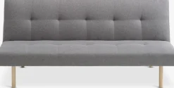 HOLSTEDCanapé convertible HOLSTED tissu gris/naturel