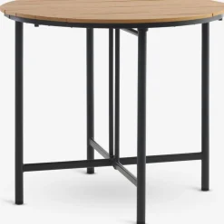 HOVVIG + HAGLEBUHOVVIG L10/90 table naturel + 2 HAGLEBU chaises noir