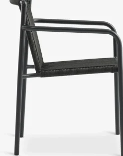 HSTEHAVE + KRISTIANSTADHESTEHAVE L205/275 table noir + 4 KRISTIANSTAD chaises vert