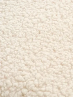 HUNDESTEDRepose-pieds HUNDESTED tissu teddy blanc cassé/coloris chêne