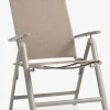 HURDALChaise inclinable HURDAL sable foncé