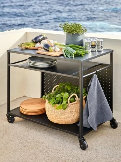 INDSLEVDesserte barbecue INDSLEV l50xL90 noir