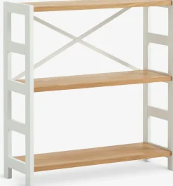 INTRUPÉtagère INTRUP 3 tablettes larges blanc/chêne naturel