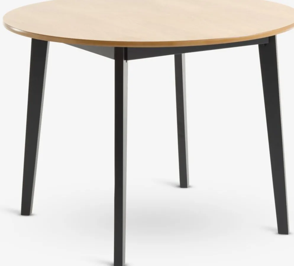 JEGINDTable JEGIND Ø105 coloris chêne naturel/noir