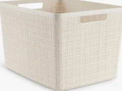 JUTEPanier JUTE 20L plastique blanc cassé