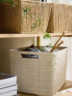 JUTEPanier JUTE 20L plastique blanc cassé