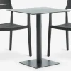 KAPPRUET + INGSTRUPKAPPRUET L65 table + 2 INGSTRUP chaises noir