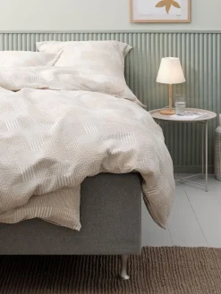 KARIPlusParure de lit Seersucker KARI 240x220 sable