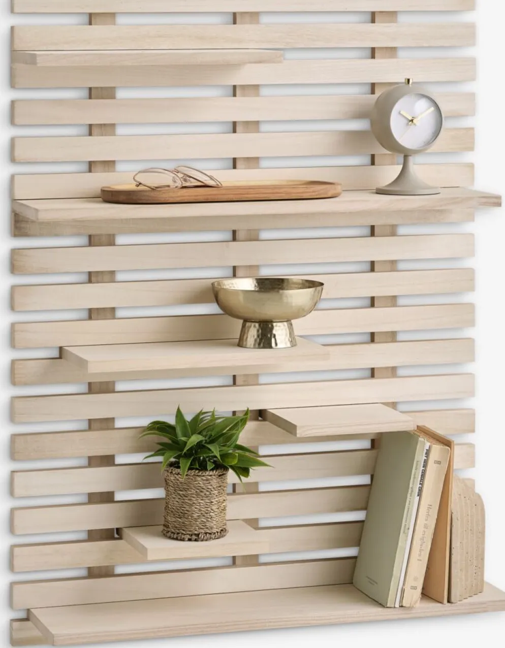 KETTINGEÉtagère murale KETTINGE 6 tablettes naturel