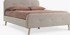 KONGSBERGCadre de lit KONGSBERG 140x190 tissu beige