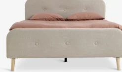 KONGSBERGCadre de lit KONGSBERG 140x190 tissu beige