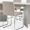 KRONDAL + HAMMELKRONDAL L180 table colo. travertin + 4 HAMMEL chaises beige