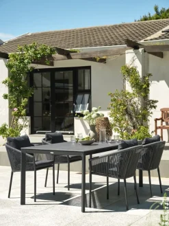 KUMLA + GILJAKUMLA L200 table + 4 GILJA chaises gris